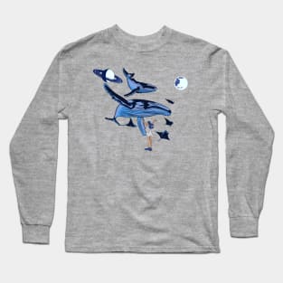 Mystical Whale Long Sleeve T-Shirt